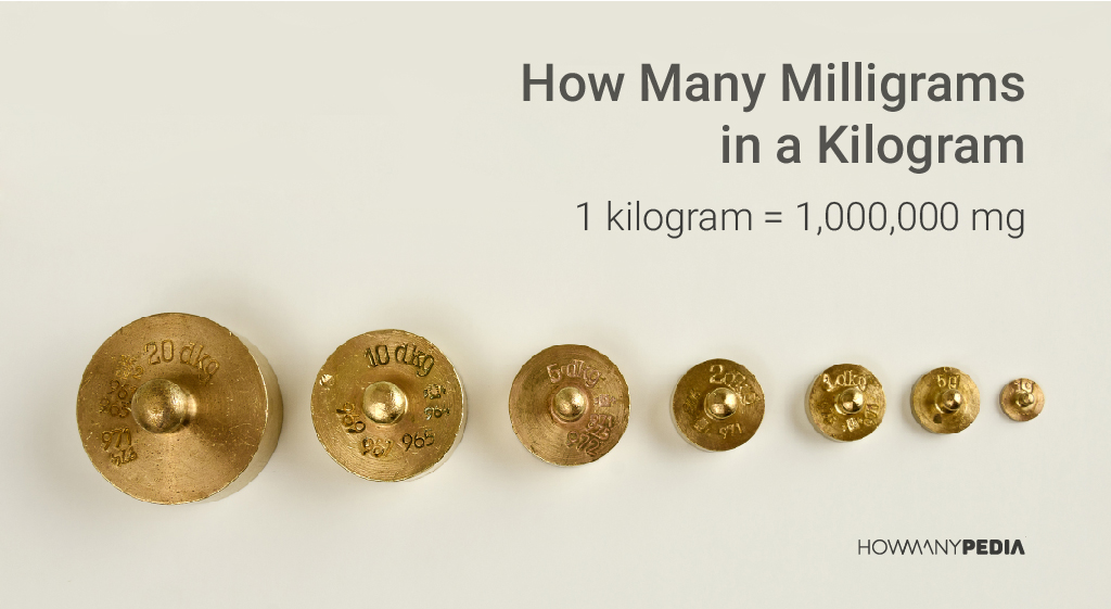 Milligrams To Kilograms Conversion Chart