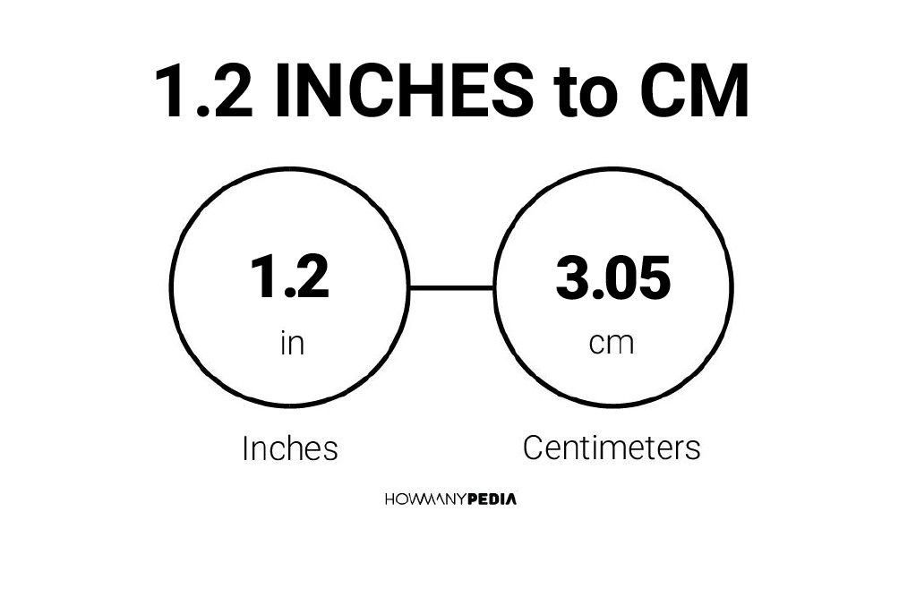 1.2 Inches to CM Howmanypedia.com