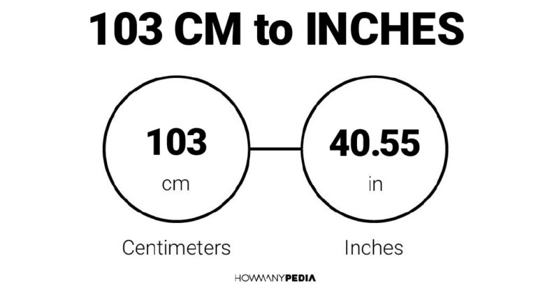 103 CM to Inches