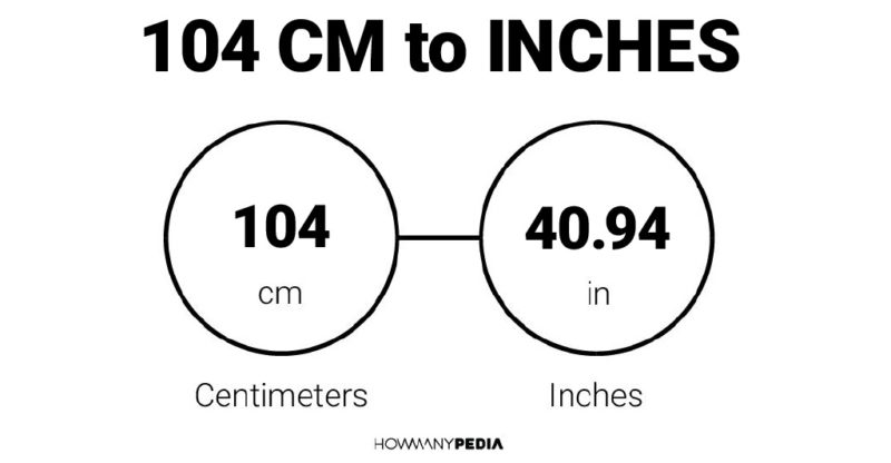 104 CM to Inches