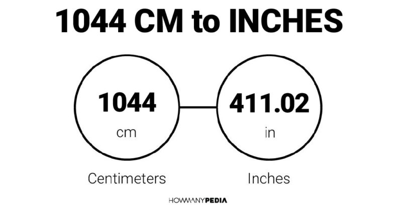 1044 CM to Inches