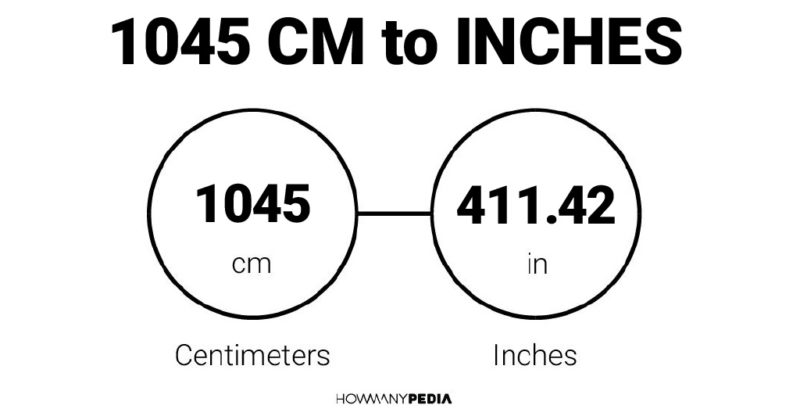 1045 CM to Inches