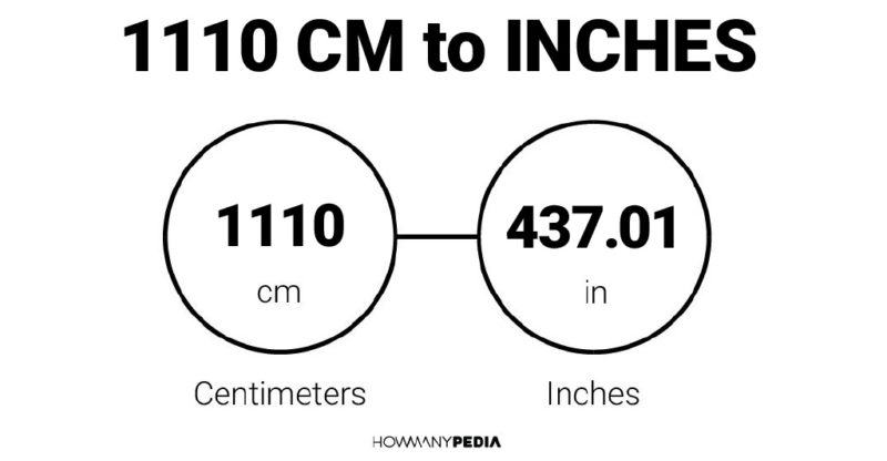 1110 CM to Inches