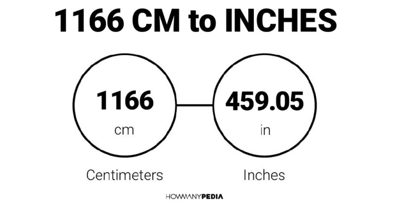 1166 CM to Inches