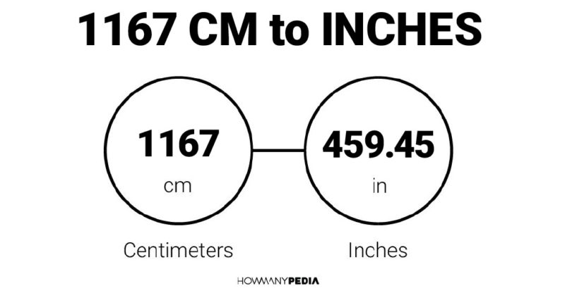1167 CM to Inches