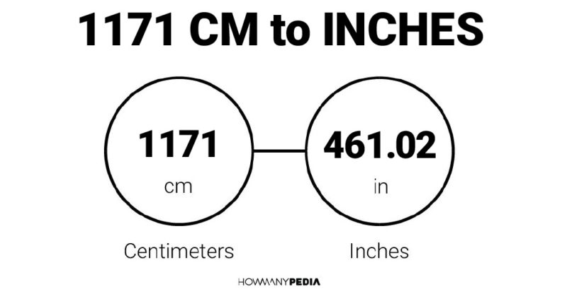 1171 CM to Inches