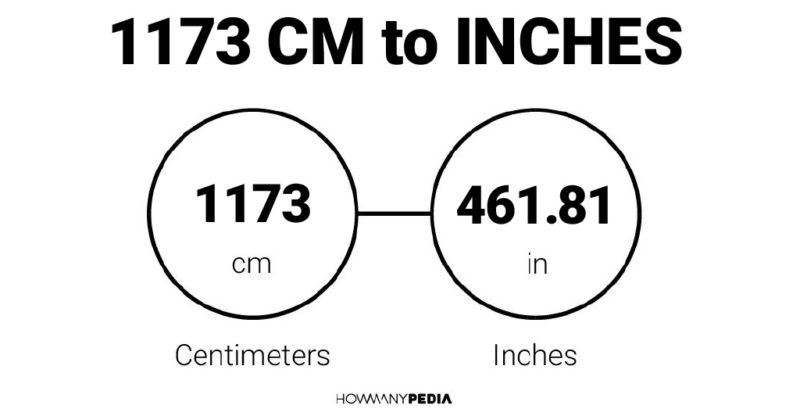 1173 CM to Inches