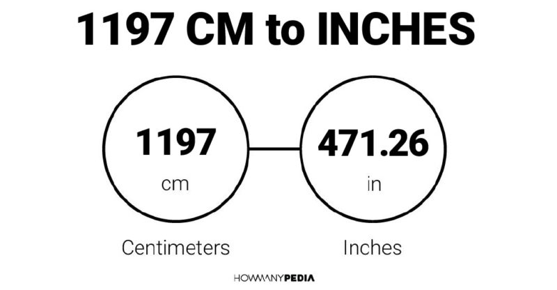 1197 CM to Inches