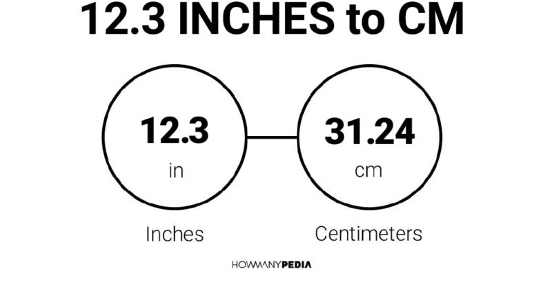 12.3 Inches to CM
