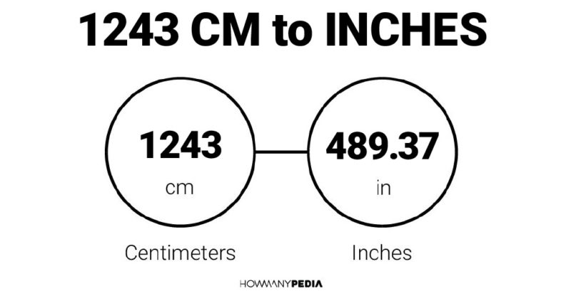 1243 CM to Inches