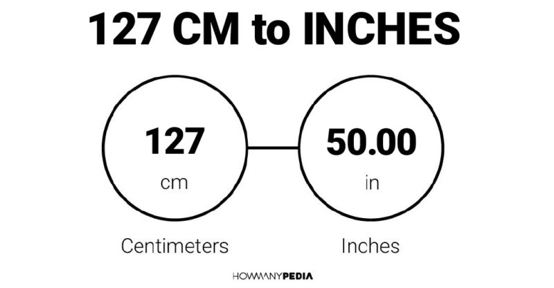 127 CM to Inches