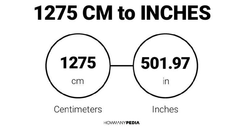 1275 CM to Inches