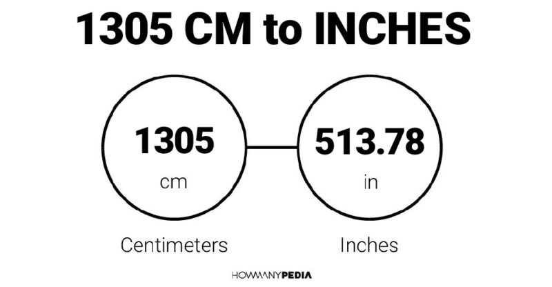 1305 CM to Inches