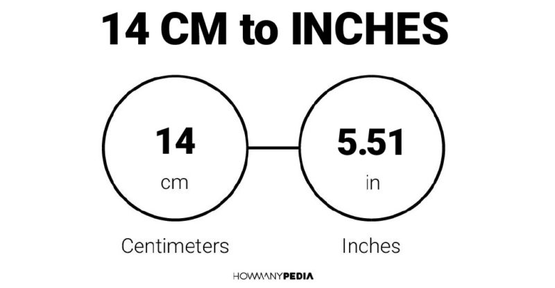 14 CM to Inches