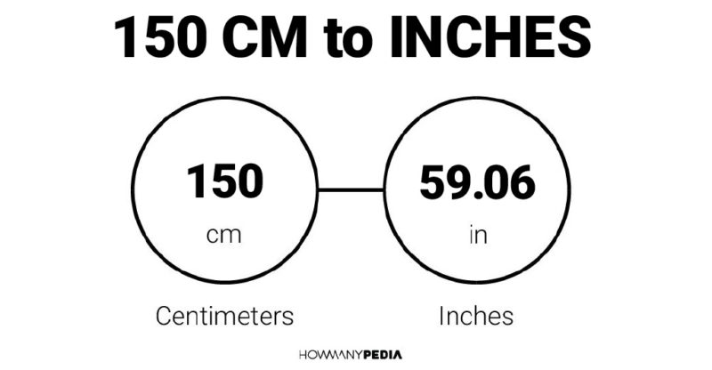 150 CM to Inches