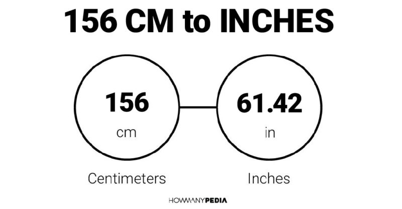 156 CM to Inches