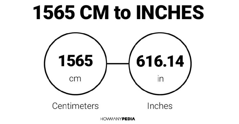 1565 CM to Inches