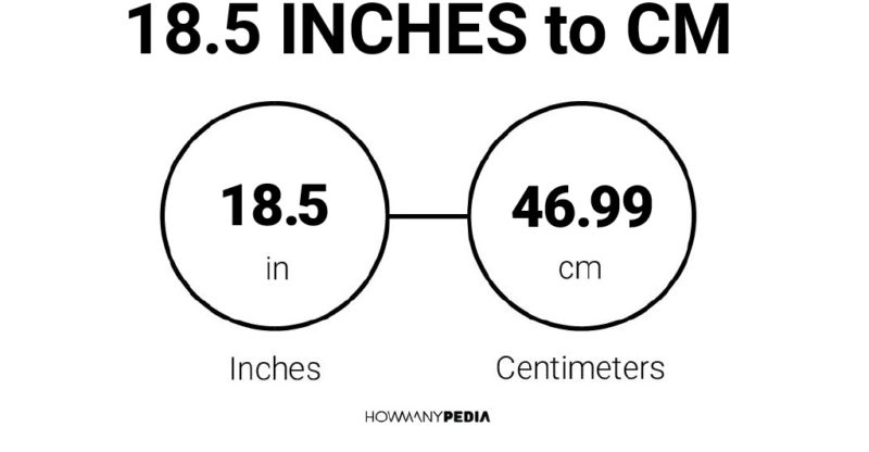 18.5 Inches to CM