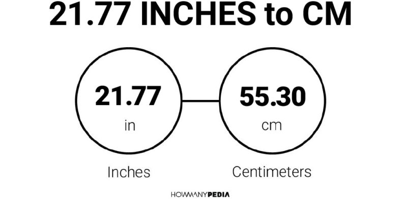 21.77 Inches to CM