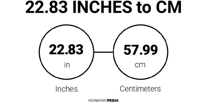 22.83 Inches to CM