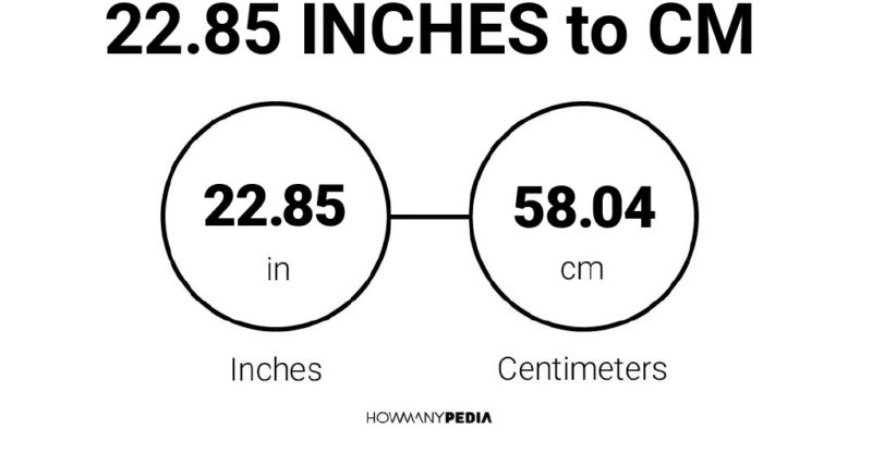 22.85 Inches to CM