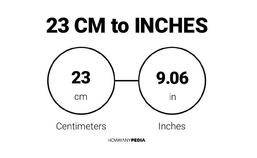 23 CM to Inches -