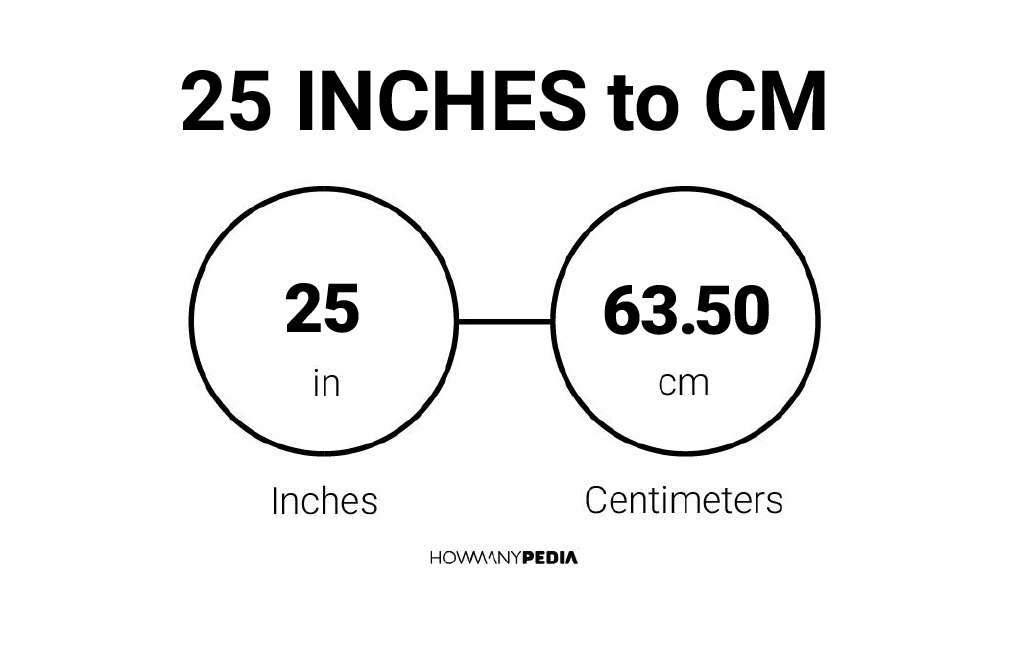 25 Inches To Cm Howmanypedia Com