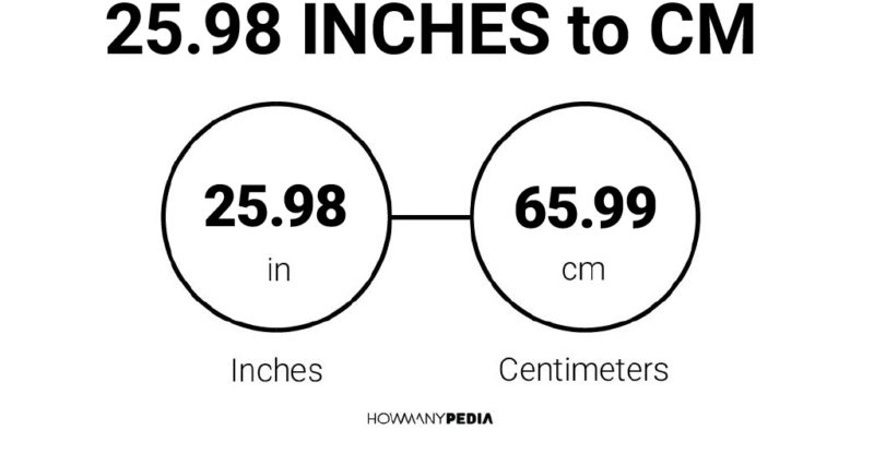 25.98 Inches to CM