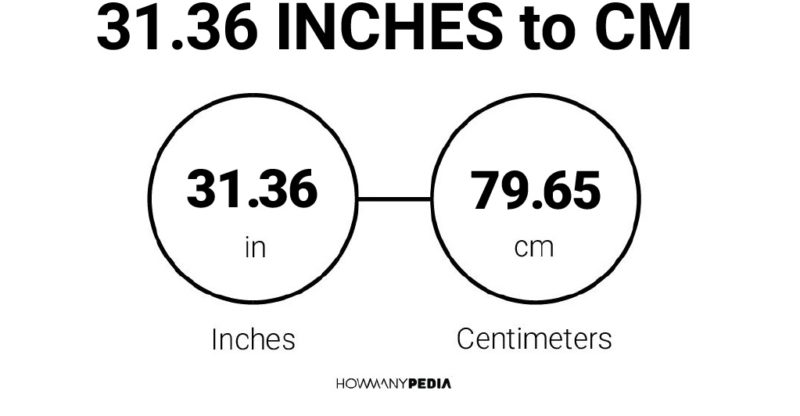 31.36 Inches to CM