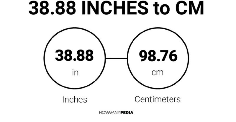 38.88 Inches to CM