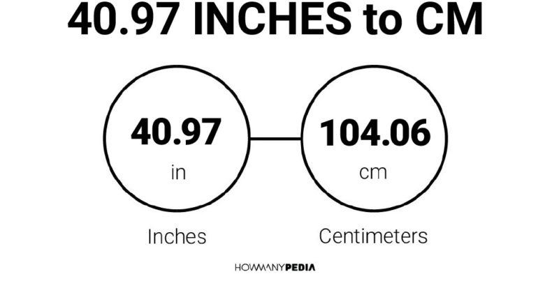 40.97 Inches to CM