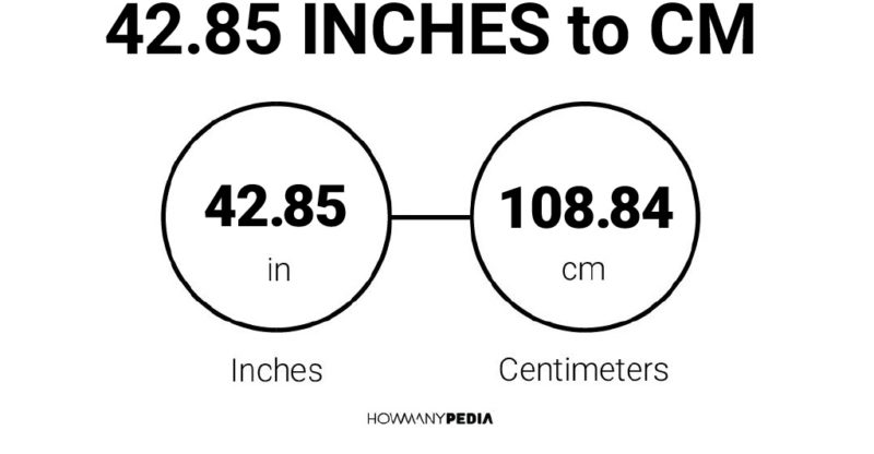 42.85 Inches to CM