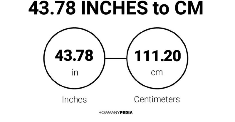 43.78 Inches to CM