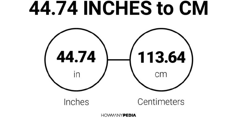 44.74 Inches to CM
