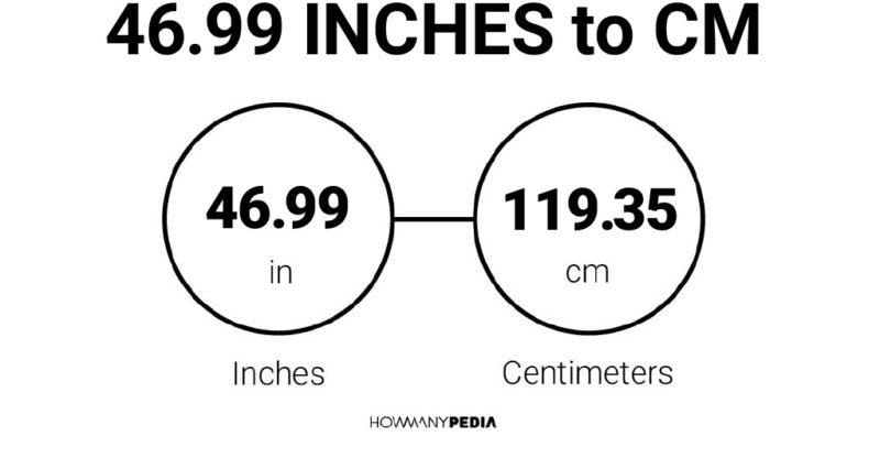 46.99 Inches to CM