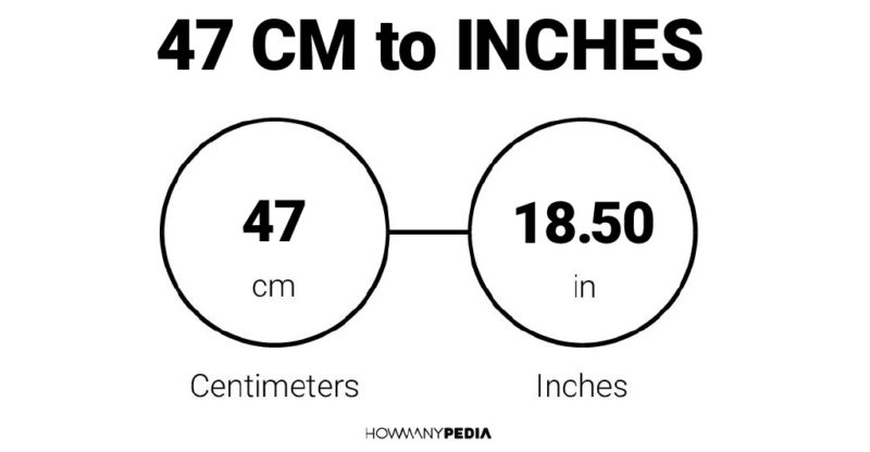 47 cm in inches