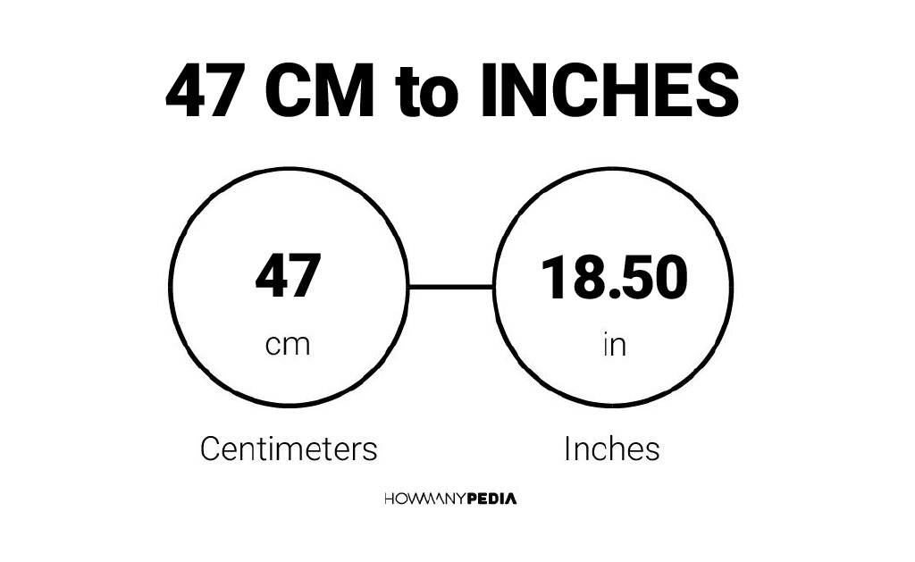 47 cm in inches