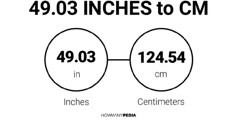 49.03 Inches to CM
