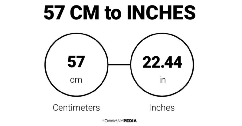 57 CM to Inches
