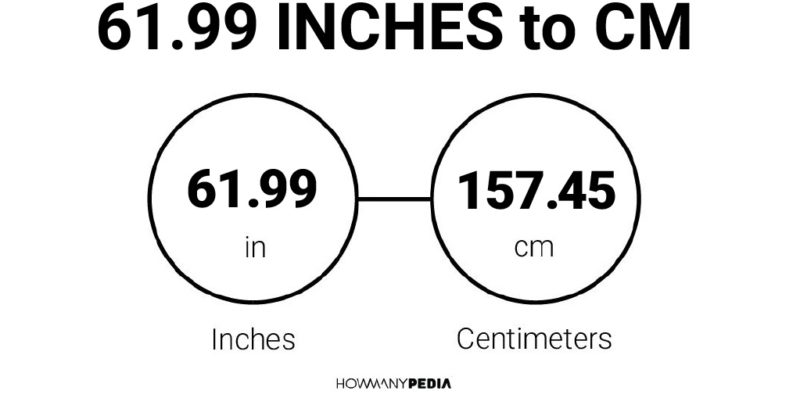 61.99 Inches to CM