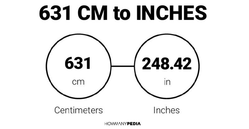 631 CM to Inches
