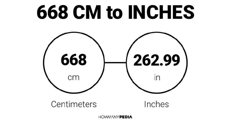 668 CM to Inches