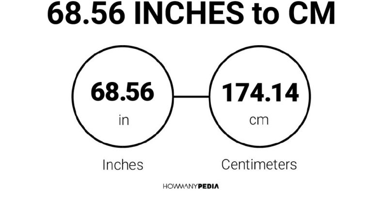 68.56 Inches to CM