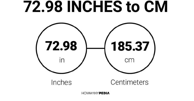 72.98 Inches to CM