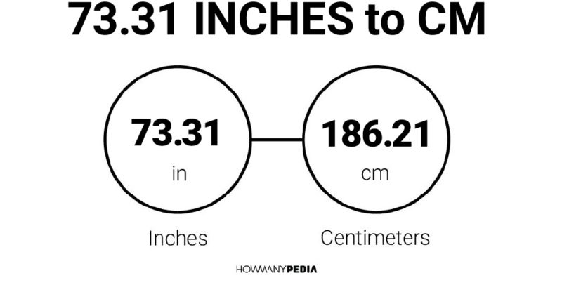 73.31 Inches to CM