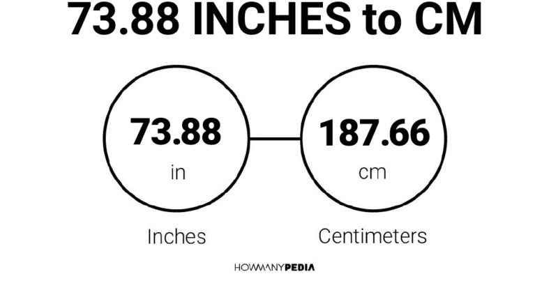 73.88 Inches to CM