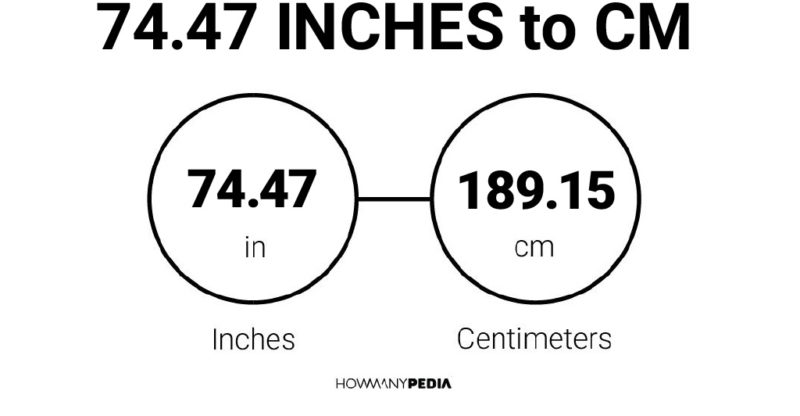 74.47 Inches to CM