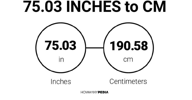 75.03 Inches to CM