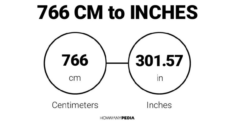 766 CM to Inches