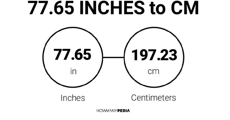 77.65 Inches to CM